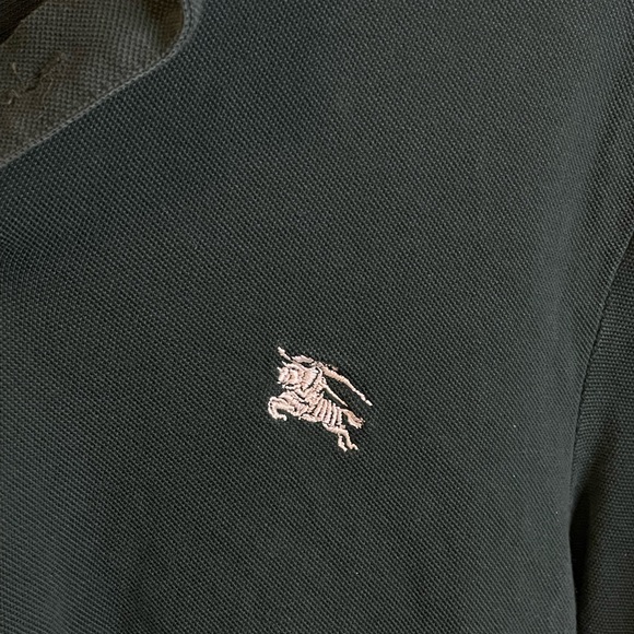 Burberry Top 100% Cotton Short Sleeves Polo Size medium - Picture 4 of 9